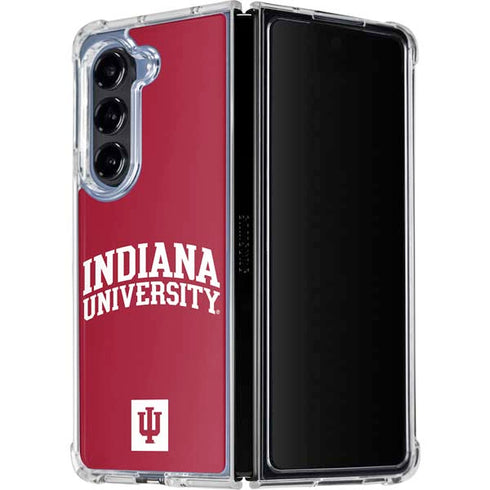 Indiana University Hoosiers Galaxy Z Fold5 5G Clear Case