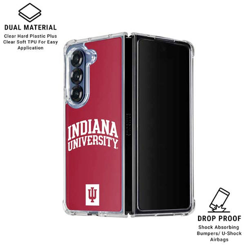 Indiana University Hoosiers Galaxy Z Fold6 Clear Case