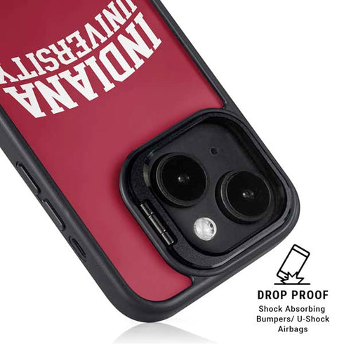 Indiana University Hoosiers iPhone 15 Kickstand Case