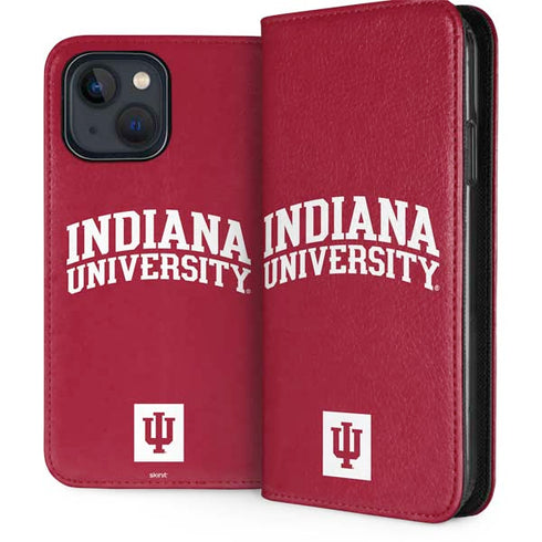 Indiana University Hoosiers iPhone 15 Plus Folio Case