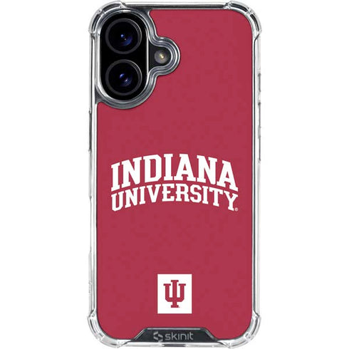 Indiana University Hoosiers iPhone 16 Plus Clear Case