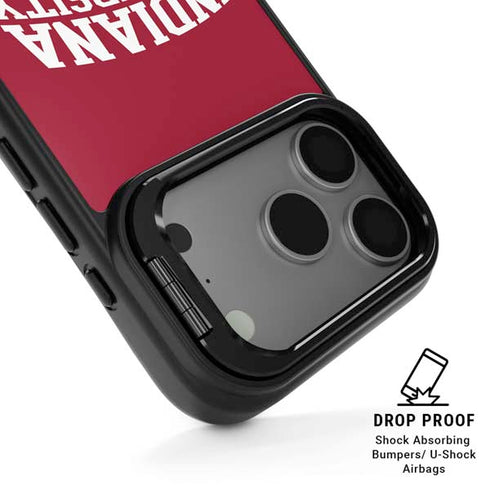 Indiana University Hoosiers iPhone 17 Pro Max Kickstand Case