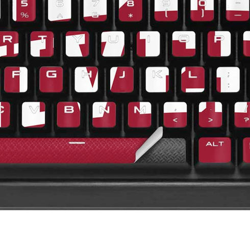 Indiana University Hoosiers K95 RGB PLATINUM Mechanical Gaming Keyboard Skin