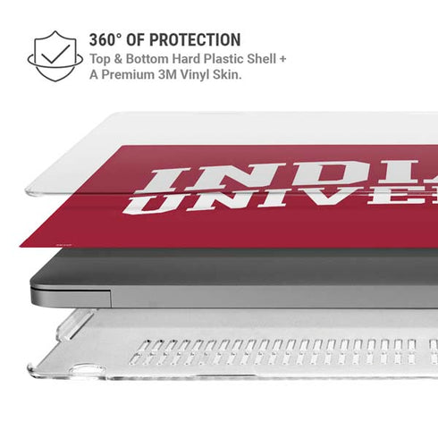 Indiana University Hoosiers MacBook Pro 14in (2021-24) Case plus Skin