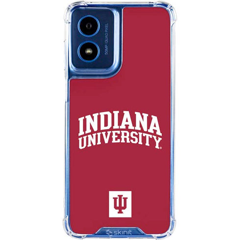 Indiana University Hoosiers Moto G 5G (2024) Clear Case