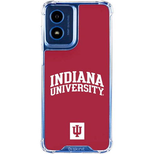 Indiana University Hoosiers Moto G Play 4G (2024) Clear Case