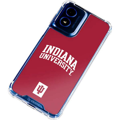 Indiana University Hoosiers Moto G Play 4G (2024) Clear Case
