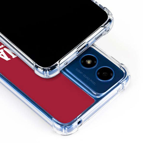 Indiana University Hoosiers Moto G Play 4G (2024) Clear Case
