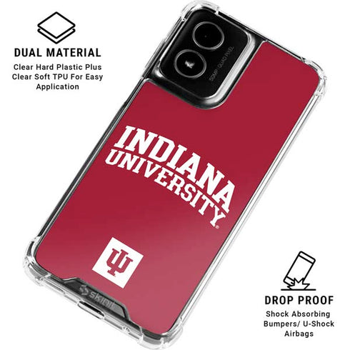 Indiana University Hoosiers Moto G Power 5G (2024) Clear Case