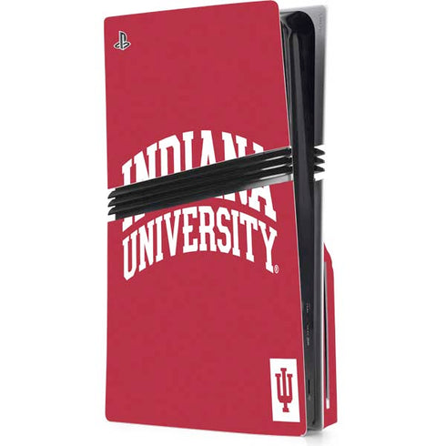 Indiana University Hoosiers PS5 Pro Disk Console Skin