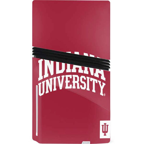 Indiana University Hoosiers PS5 Pro Disk Console Skin