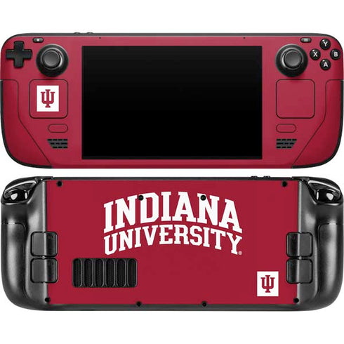 Indiana University Hoosiers Steam Deck Handheld Gaming Computer OLED Skin