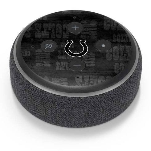 NFL Indianapolis Colts Black & White Amazon Echo Dot Skin