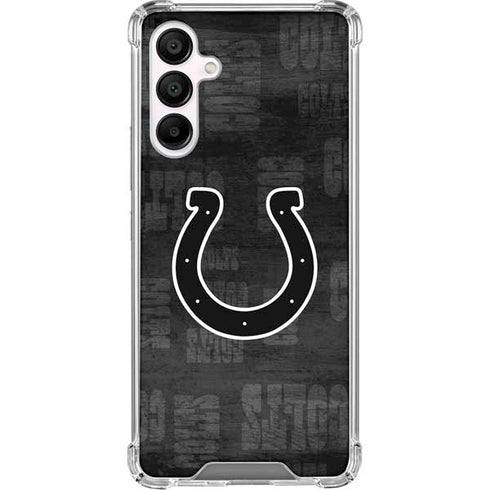 NFL Indianapolis Colts Black & White Galaxy A16 5G Clear Case