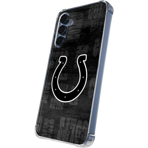 NFL Indianapolis Colts Black & White Galaxy A35 5G Clear Case