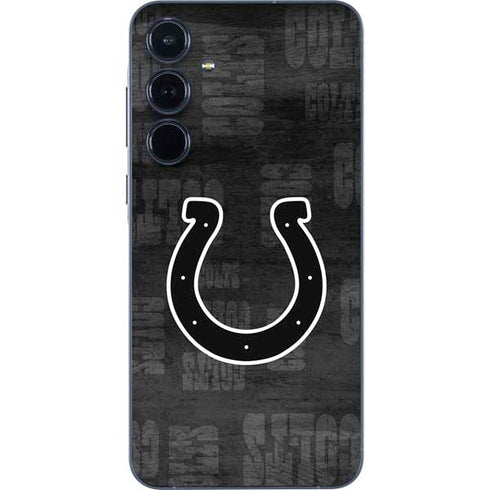 NFL Indianapolis Colts Black & White Galaxy A35 5G Skin