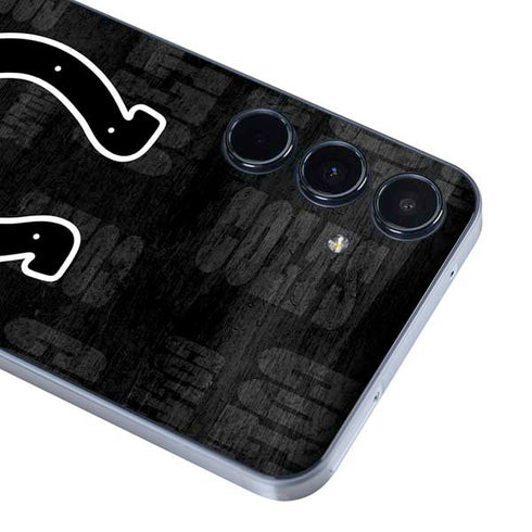 NFL Indianapolis Colts Black & White Galaxy A35 5G Skin
