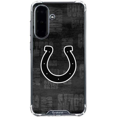 NFL Indianapolis Colts Black & White Galaxy A36 5G Clear Case