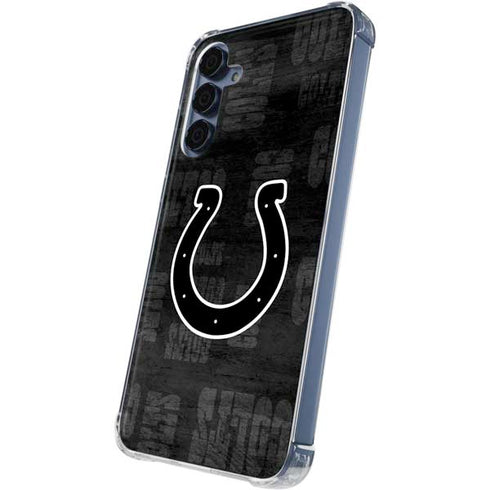 NFL Indianapolis Colts Black & White Galaxy A55 5G Clear Case