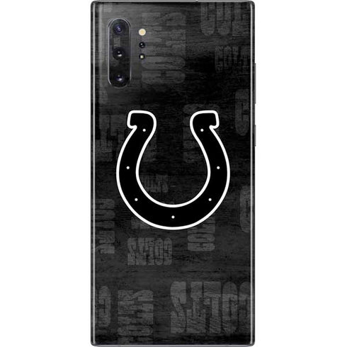 NFL Indianapolis Colts Black & White Galaxy Note 10 Plus Skin