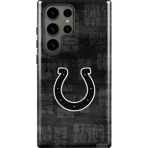 NFL Indianapolis Colts Black & White Galaxy S23 Ultra Pro Case
