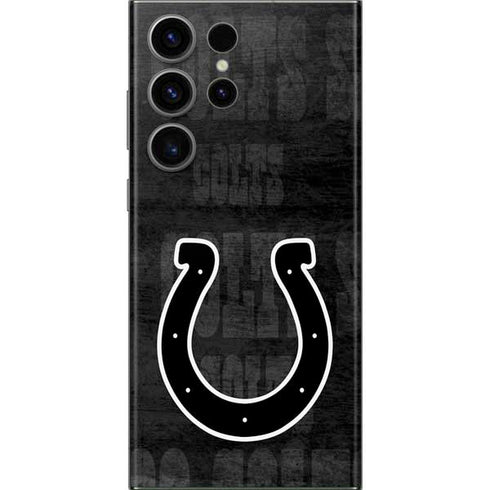 NFL Indianapolis Colts Black & White Galaxy Skins