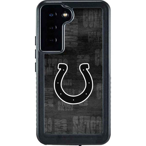 NFL Indianapolis Colts Black & White Galaxy S24 Plus Waterproof Case