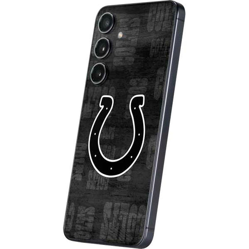 NFL Indianapolis Colts Black & White Galaxy S24 Skin