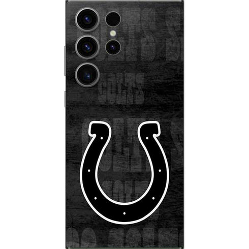 NFL Indianapolis Colts Black & White Galaxy S24 Ultra Skin