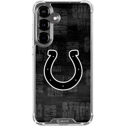 NFL Indianapolis Colts Black & White Galaxy S26 Clear Case