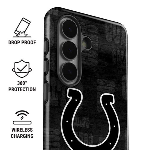 NFL Indianapolis Colts Black & White Galaxy S26 Impact Case