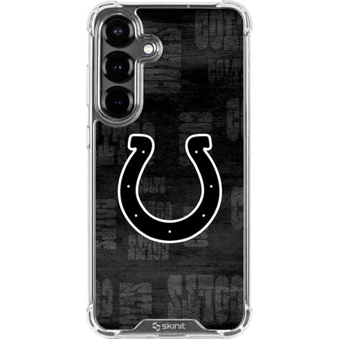 NFL Indianapolis Colts Black & White Galaxy S26 Plus Clear Case
