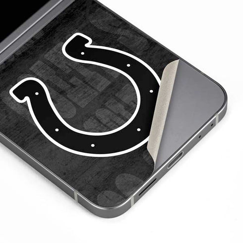 NFL Indianapolis Colts Black & White Galaxy Z Flip6 Skin