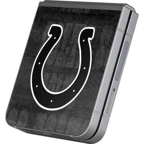 NFL Indianapolis Colts Black & White Galaxy Z Flip6 Skin