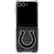 NFL Indianapolis Colts Black & White Galaxy Z Flip7 Clear Case