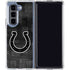 NFL Indianapolis Colts Black & White Galaxy Z Fold5 5G Clear Case