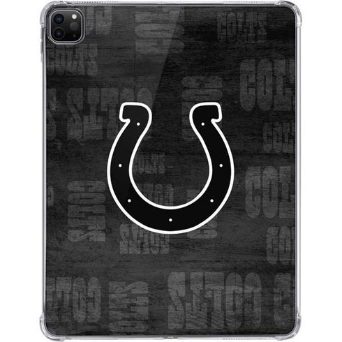 NFL Indianapolis Colts Black & White iPad Pro 11in (2024) Clear Case