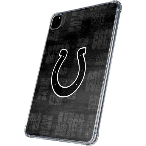 NFL Indianapolis Colts Black & White iPad Pro 11in (2024) Clear Case