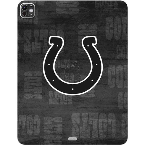 NFL Indianapolis Colts Black & White iPad Pro 13in M4 (2024) Skin