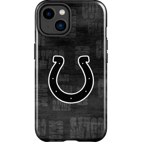 NFL Indianapolis Colts Black & White iPhone 15 Impact Case