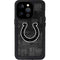 NFL Indianapolis Colts Black & White iPhone 15 Pro Waterproof Case