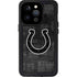 NFL Indianapolis Colts Black & White iPhone 15 Pro Waterproof Case
