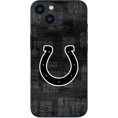 NFL Indianapolis Colts Black & White iPhone 15 Skin