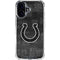 NFL Indianapolis Colts Black & White iPhone 16 Plus Clear Case