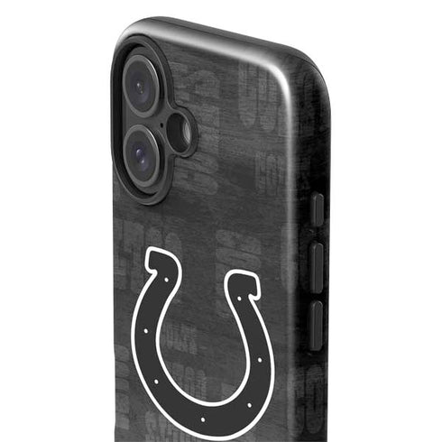 NFL Indianapolis Colts Black & White iPhone 16 Plus Impact Case