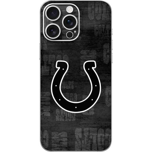 NFL Indianapolis Colts Black & White iPhone 16 Pro Max Skin