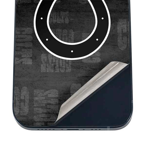 NFL Indianapolis Colts Black & White iPhone 16 Skin