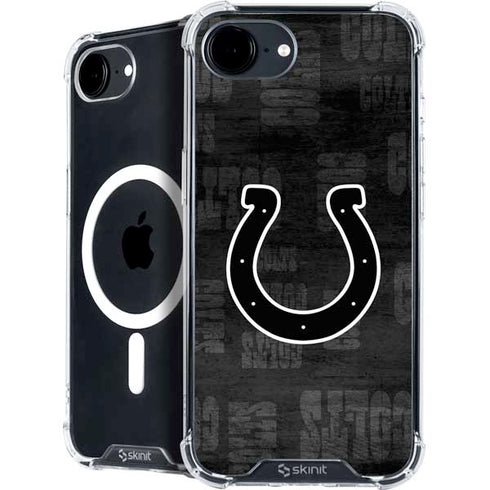 NFL Indianapolis Colts Black & White iPhone 16e MagSafe Case
