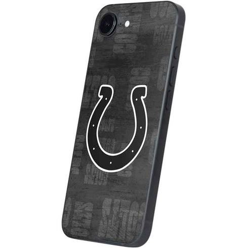 NFL Indianapolis Colts Black & White iPhone 16e Skin
