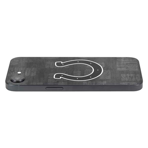 NFL Indianapolis Colts Black & White iPhone 16e Skin